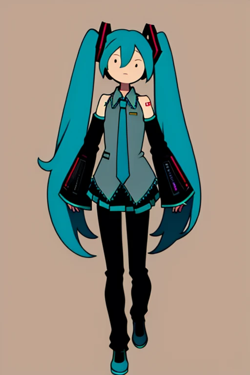 <lora:avt-10:1>, avt, hatsune miku, full body, skinny, detailed background, masterpiece, best quality