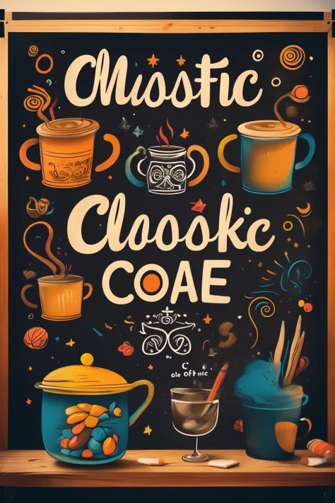 A colorful coffee shop poster or similar style - tangbohu 13