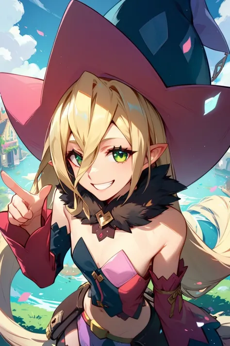 score_9, score_8_up, score_7_up, very aesthetic, source_anime, detailed, high quality, beautiful, masterpiece, detailed eyes,
village, 
<lora:lightXL:0.8>
smile, grin, pointing sideway, dynamic angle, bending,
<lora:magilou_autismConfetti_v01:0.95>
magilou...