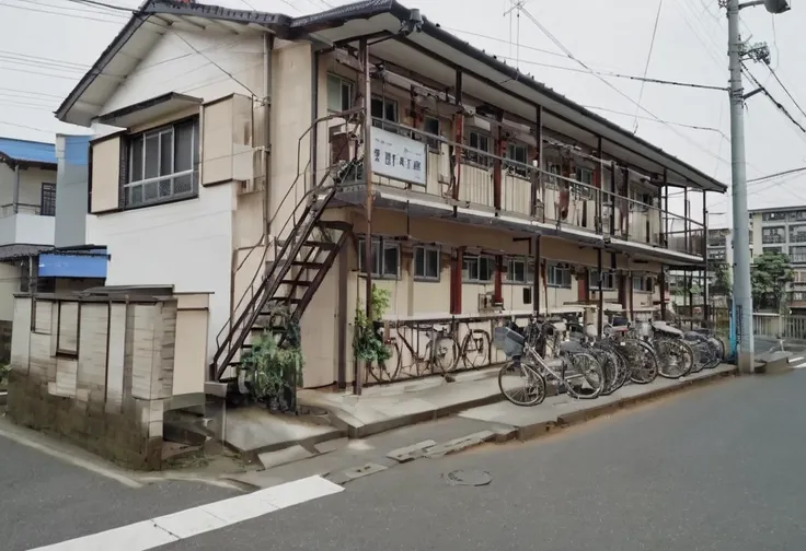 日本のアパート / Wooden apartment commonly seen in Japan SDXL