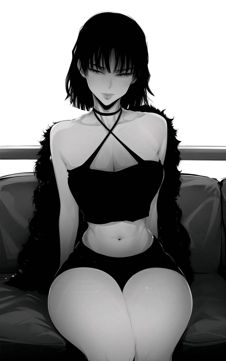 NoirAestheticAnime_BW | LoCon Artstyle | ownwaifu