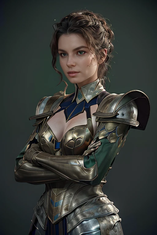 <lora:HXarmour_045:0.7>,mountain,Crossed arms,, hxarmour,1girl,(dark green armour:1.3),, ultra-detailed,extremely delicate and beautiful,(by exquisite colors block),masterpiece,best quality,unreal engine 5 rendering,movie light,movie lens,movie special eff...