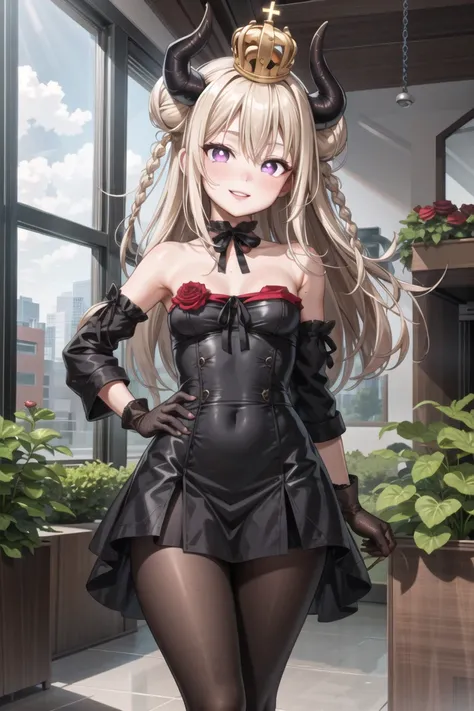 (best quality, masterpiece:1.3), (detailed background:1.3), (photorealistic art:1.5),
looking at viewer, 1girl, solo, (skinny, slim:1.0), (soft skin:1.0),
seductive, smile, parted lips, thigh gap, cowboy shot, standing,
light from the front, indoor, churc...