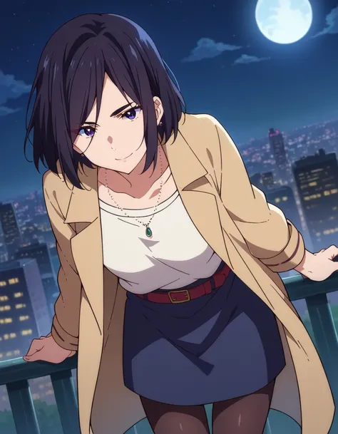 score_9, score_8_up, score_7_up, source_anime,
izuminase, <lora:izumi-nase-s1-ponyxl-lora-nochekaiser:1>,
izumi nase, short hair, black hair, purple eyes,
skirt, shirt, jewelry, open clothes, belt, necklace, coat, black pantyhose, open coat,
outdoors, city...