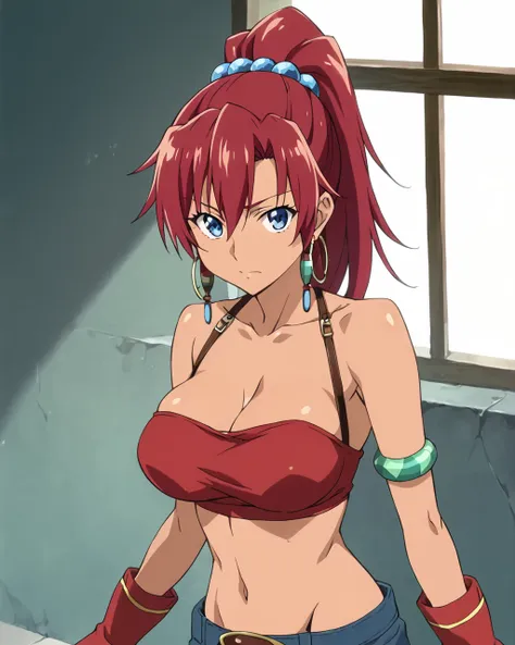 score_9, score_8_up, score_7_up, source_anime,masterpiece,best quality,highres,absurdres,official art,official style,source_anime,anime screencap,anime coloring,megami magazine,anime,animated,
shiny skin,large breasts,
 <lora:bellows:1> bellows, red hair, ...