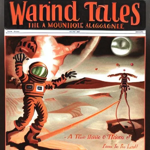 Weird Tales Magazine Cover Style