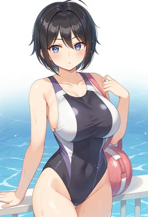 <lora:suminoe_shion_XL-bf16-pony-v1:1> 1girl, suminoe shion,competition swimsuit,black hair,, BREAK score_9, score_8_up, score_7_up, BREAK   <lora:HyLper-Accelerate-PAseer:1>,source_anime, best quality, masterpiece, uncensored,(clear eyes:1.2),(4 finger:0....