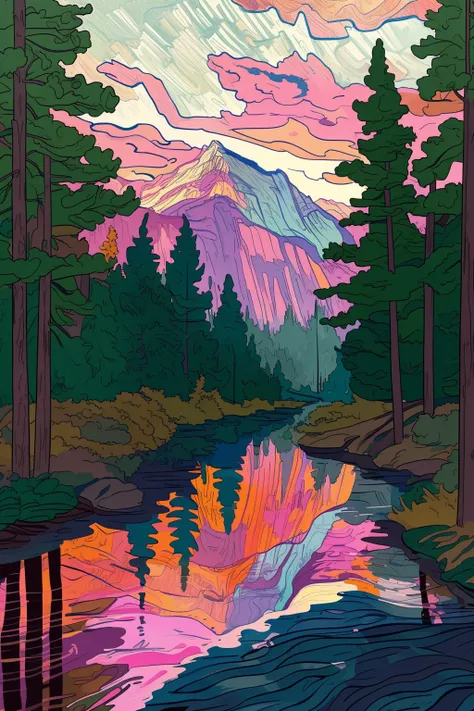 A flowing vector art that is better paired with forests and rivers - tangbohu 62