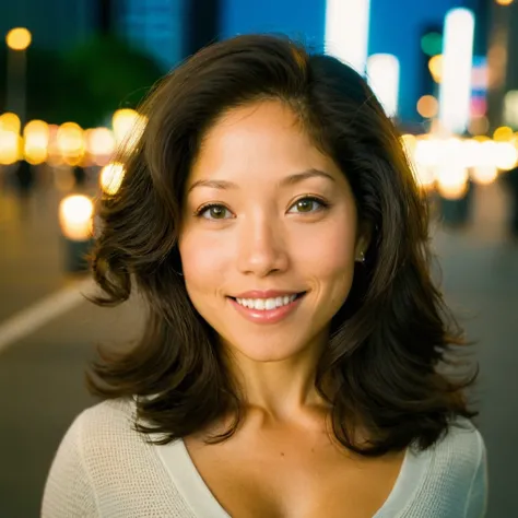 embedding:trained/sdxl/lilykawaii posing for a photo in a city, natural, beautiful eyes, perfect teeth, [imperfections], 100mm f/2.8 macro lens, film grain, candid camera, color graded cinematic, 1960s vintage RAW photo, eye catchlights, catchlights in eye...