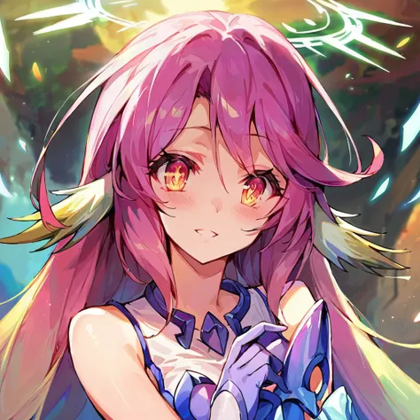 source_comic_illustration, score_9, score_8_up, score_7_up, 1girl, jibril, no game no life, masterpiece, best quality, detailed eyes