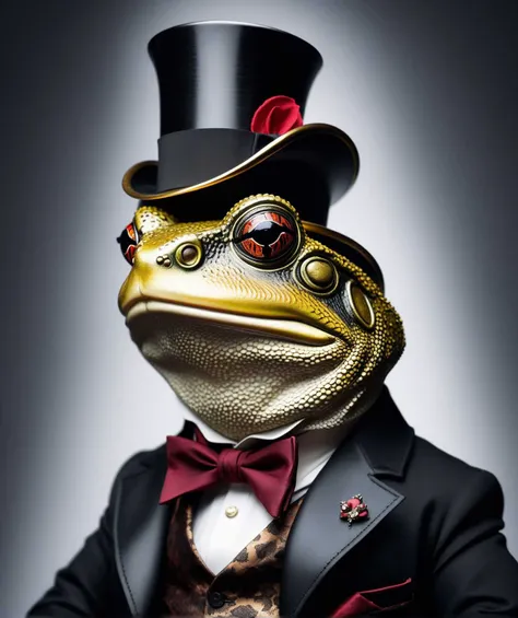 "Dapper Toad",   TOAD METAL BREAK dark ink art style