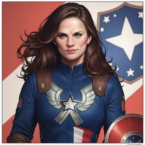 score_9, score_8_up, score_7_up, score_6_up,source_comic, source_western, stunning female captain america looking at the viewer with her shield in her hand,  face, haxatwell,  <lora:haxatwell_150_ponyxl_aut_xl_1_standard_withcap_merger_49_74_86_06_02_02-ha...