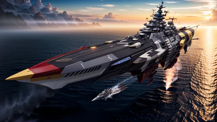 Spacebattle Ship yamato (spaceship design art )