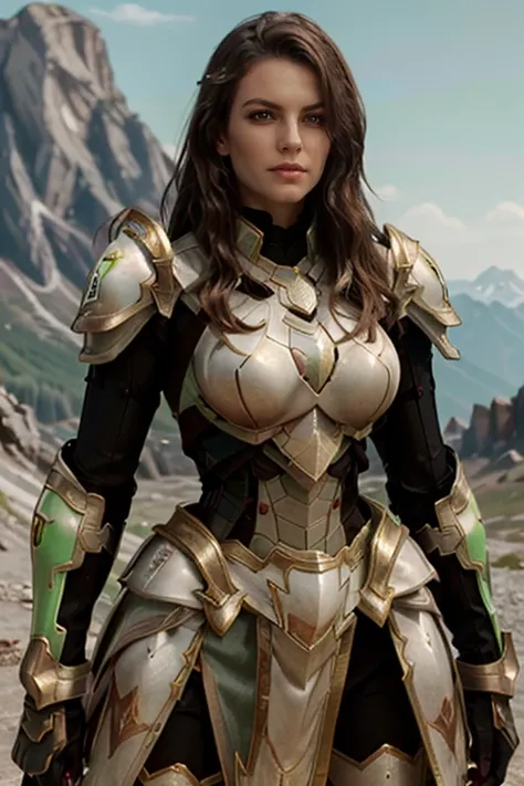 <lora:HXarmour_051:0.8>,mountain,Sexy pose,, hxarmour,1girl,(light green armour:1.3),, ultra-detailed,extremely delicate and beautiful,(by exquisite colors block),masterpiece,best quality,unreal engine 5 rendering,movie light,movie lens,movie special effec...