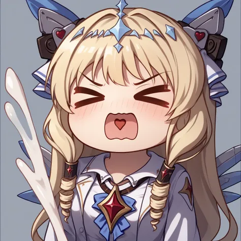 score_9, score_8_up, score_7_up, source_anime, 1girl, AyanamiBarrageMeme, <lora:AyanamiBarrageMeme_XLPD:1.2>, chibi, closed eyes, open mouth, > <, heart in mouth, cum, <lora:crown-nikke-richy-v1_pdxl:0.8> nikkecrwn, blonde hair, long hair, drill hair, tiar...