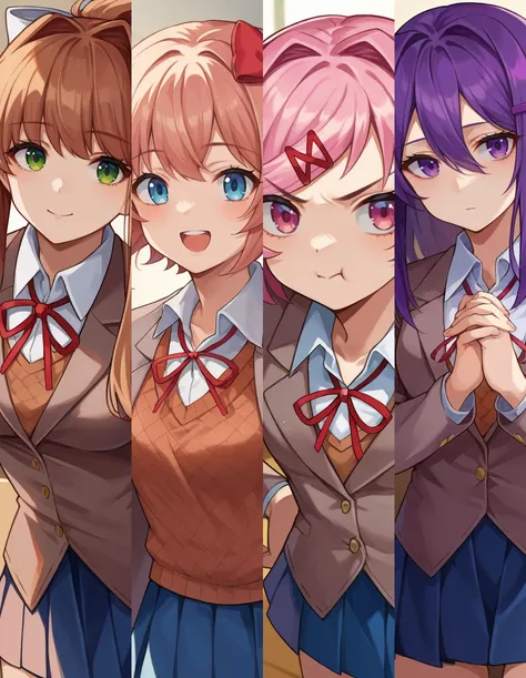 DDLC [XL] / Monika + Sayori + Natsuki + Yuri / Doki Doki Literature Club