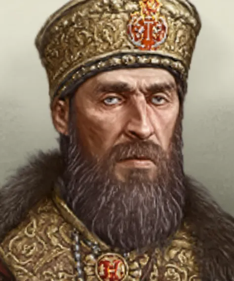 ivan the terrible, Hoi4 Portrait style <lora:HOI4_portrait_style_SDXL:1> <lora:corluka_sdzl:1>