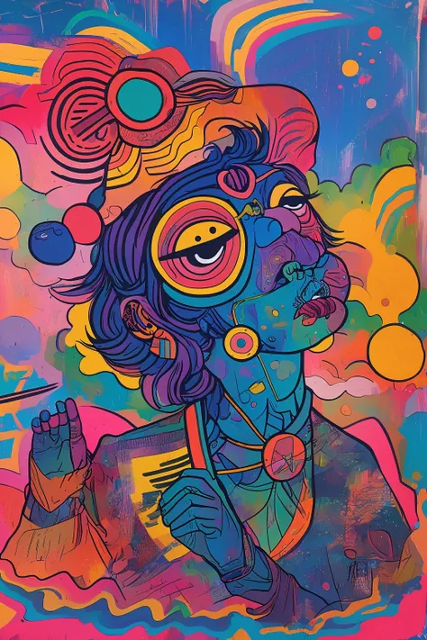 psychedelic funk art style