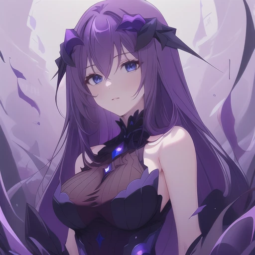 (masterpiece),(high quality),(highres),1girl,eris,dress,purple hair,blue eyes,long hair,<lora:eris princess connect:1>,breasts,