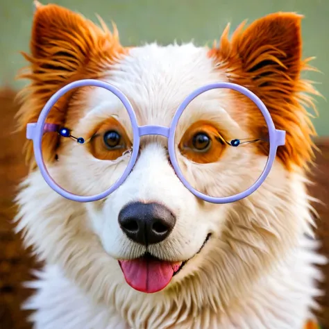 Dog in glasses <lora:big_eyes_or_glasses_sdxl:0.9>