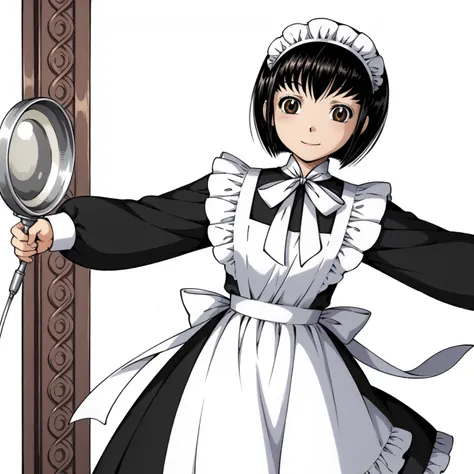 <lora:ShirleyMXLpony001>,
smile,
solo,
ShirleyM,1girl,black hair,bob cut,brown eyes,
maid,long_sleeves,