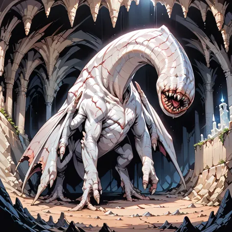 score_9, score_8_up, score_7_up, best quality, masterpiece, source_anime, BREAK
in dark cave,
khezu, monster <lora:Khezu:1>, solo, no human