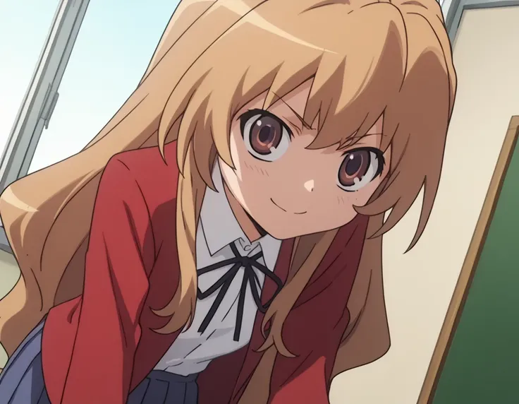 score_9, score_8_up, score_7_up, source_anime,
taigaaisaka, <lora:taiga-aisaka-s1-ponyxl-lora-nochekaiser:1>,
taiga aisaka, long hair, brown hair, brown eyes,
school uniform, oohashi high school uniform, jacket, red jacket, long sleeves, shirt, white shirt...