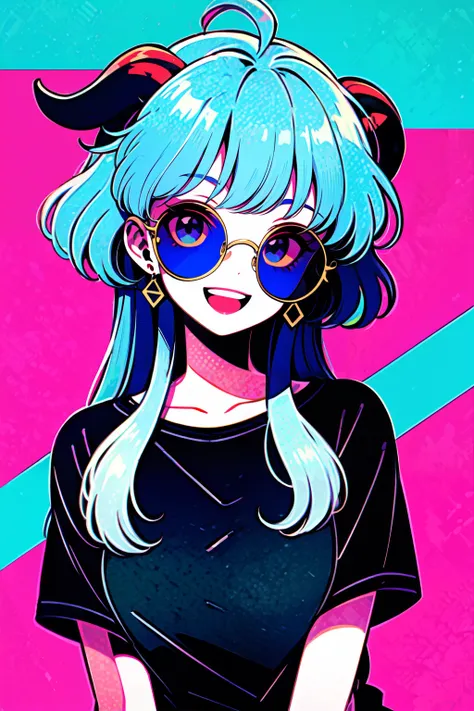 80s Pop Vivid Anime Style