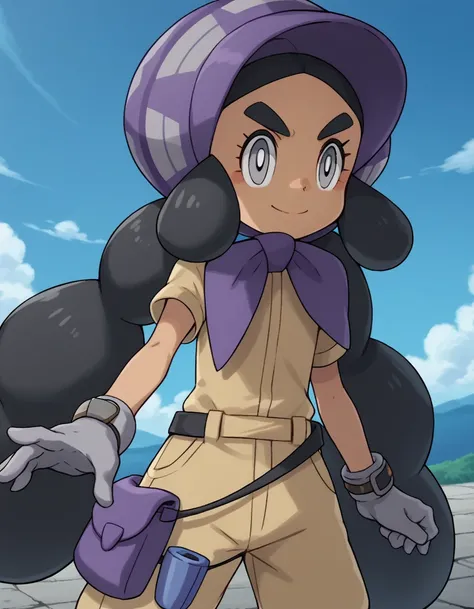 score_9, score_8_up, score_7_up, source_anime,
pokemonhapu, <lora:pokemon-hapu-ponyxl-lora-nochekaiser:1>,
hapu, long hair, black hair, twintails, dark skin, dark-skinned female, grey eyes, thick eyebrows, bright pupils, white pupils,
gloves, short sleeves...