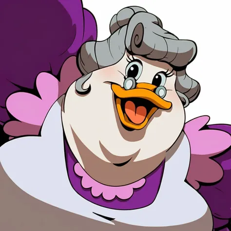 score_9, score_8_up, score_8,source_furry,
(Masterpiece), (Best Quality), (Hi Res),
female,
<face:1.5>,
<face focus:1.5>,
<upper body:1.5>,
looking at viewer,
solo,
gray hair,
necklace,
mature,
duck,
big tits,
cleavage,
granny,
elderly,
chubby,
maid,
maid ...