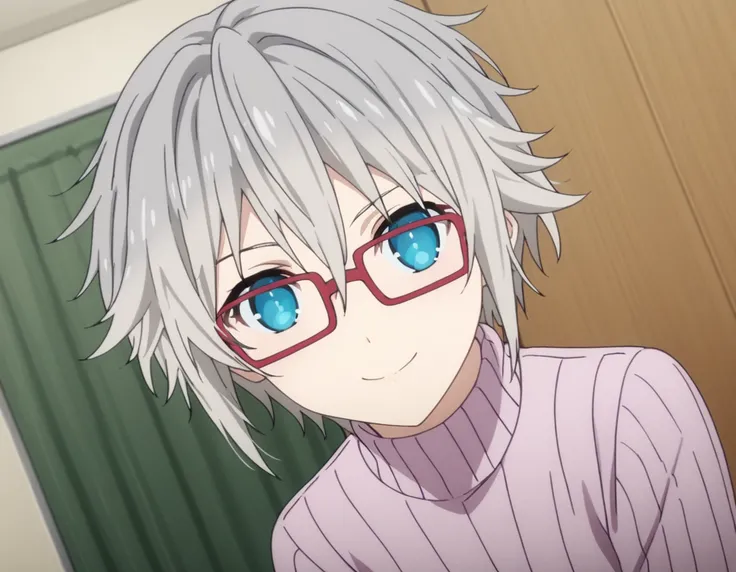 score_9, score_8_up, score_7_up, source_anime,
niahonjou,  <lora:nia-honjou-s4s5-ponyxl-lora-nochekaiser:1>,
nia honjou, short hair, blue eyes, grey hair, glasses, red-framed eyewear,
sweater, turtleneck, ribbed sweater, pants, denim,
indoors, bent over, s...