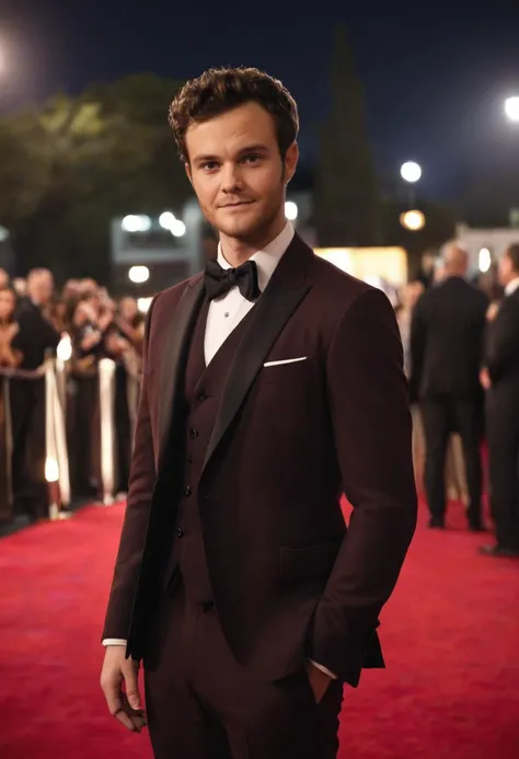 <lora:jack_quaid_v1_sdxl_1600_lora_f32:1>,, cinematic film still Jack quaid, tux, red carpet, dynamic pose . shallow depth of field, vignette, highly detailed, high budget, bokeh, cinemascope, moody, epic, gorgeous, film grain, grainy