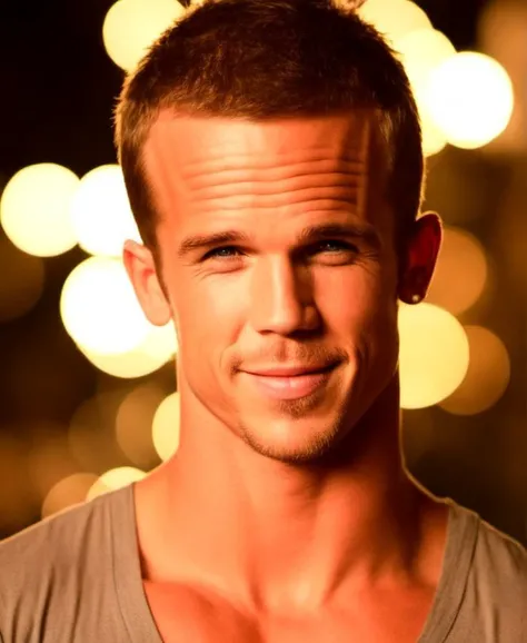 Cam Gigandet a man <lora:Cam-Gigandet-000001:1>, homoerotic sexy portrait, 8k, bokeh,