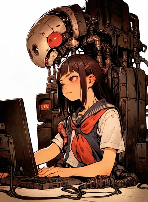 1girl,school uniform,white background,obslete computer machine,tatsuyuk
<lora:Perfect Hands:1>  <lora:add-detail-xl:0.5> <lora:age_slider_v4:-5>  <lora:tatsuyuk:0.8>, score_9, score_8_up, score_7_up, score_6_up, score_5_up, score_4_up,zPDXL