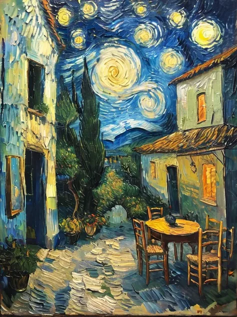 masterpiece,best quality,<lora:tbh123-sdxl:0.9>,landscape,oil painting,style of Vincent van Gogh,