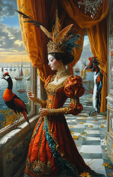 style of Michael Cheval [SDXL] 129