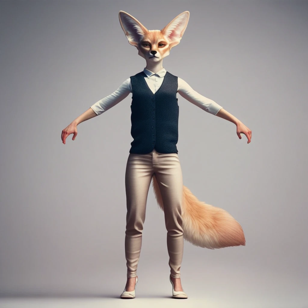 score_9, score_8_up, score_7_up, score_6_up, fennec fox, vest, cartoon drawing, detailed, beautiful, deep colors, STANDING WITH ARMS OUTSTRETCHED AND LEGS SLIGHTLY APART, A-POSE, FULL-BODY, LOOKS AT THE CAMERA, SOLO, NEUTRAL FACIAL EXPRESSION