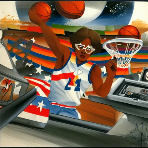 computer, telstar, brown hair, spade, sports, border, haunted house, basketball uniform, traditional media, dark skin, pants, cockpit, united states, solo, american flag, racing driver, rainbow, glasses, moon, human eyes