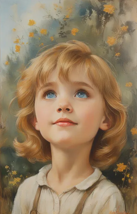 masterpiece,best quality,<lora:tbh131-sdxl:0.8>,portrait of girl,oil painting,style of E. H. Shepard,