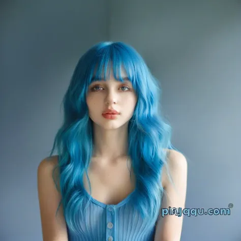 blue hair