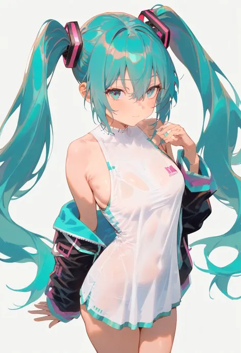 1girl, solo, Miku Hatsune, masterpiece, best quality, very aesthetic, absurdres