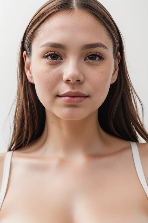 DEN_miyu_kiyohara,
((headshot:1.1) portrait on a bright white background, (headshot:1.2), face focus, intricate (beautiful eyes:1.2), (wide open eyes:1.1), Big eyes,  clean photo, side lighting, low contrast, low saturation:1.2),
bokeh, f1.4, 40mm, photore...