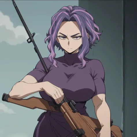score_9, score_8_up, score_7_up, source_anime,anime screencap,anime coloring,anime,animated, uncensored,
1girl, solo, <lora:lady_nagantV02:0.8>, lady nagant,
big breasts, purple dress, turtleneck, folded arms, holding, rifle