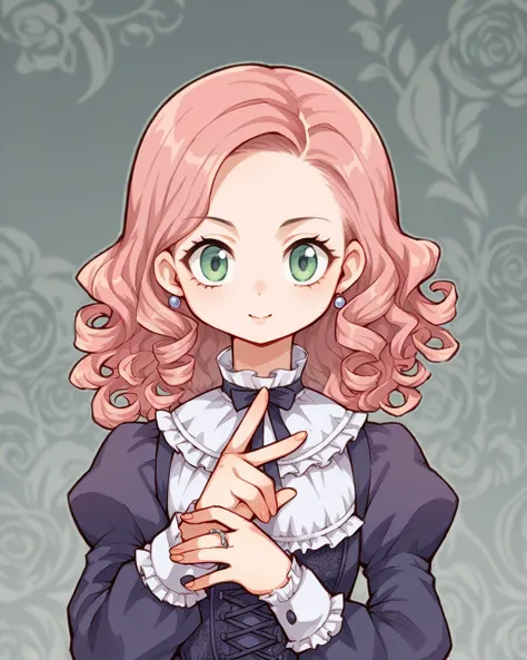 score_9, score_8_up, score_7_up, source_anime, solo, 1girl, , , flipped hair, , An elegant, Victorian-inspired parlor with intricate wallpaper and furnishings, __gestures_one_hand_variable_numbers_of_open_fingers__, ,  lasto, <lora:lasto_PDXL-000001:1>