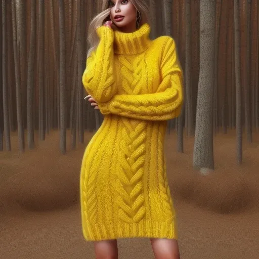 Long wool sweaterdress