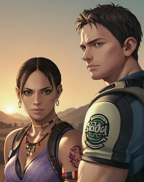 Chris Redfield & Sheva Alomar (Resident Evil 5) PonyXL