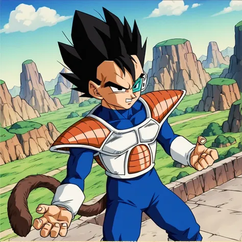 score_9, score_8_up, score_7_up, score_6_up, Detailed Background, BREAK
outdoors, city, 
 <lora:Tarble:0.8>, dbztarble, black hair, spiked hair, 1boy, black eyes, tail, saiyan:0.8, drip goku