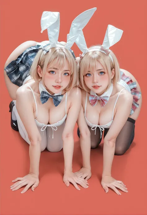 0581 sisters 1 White Bunny Girl