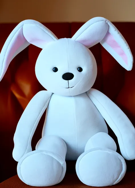 XCYP Plush Toy,a white plush bunny toy,ultra-high resolutions,32K UHD,best quality,masterpiece,