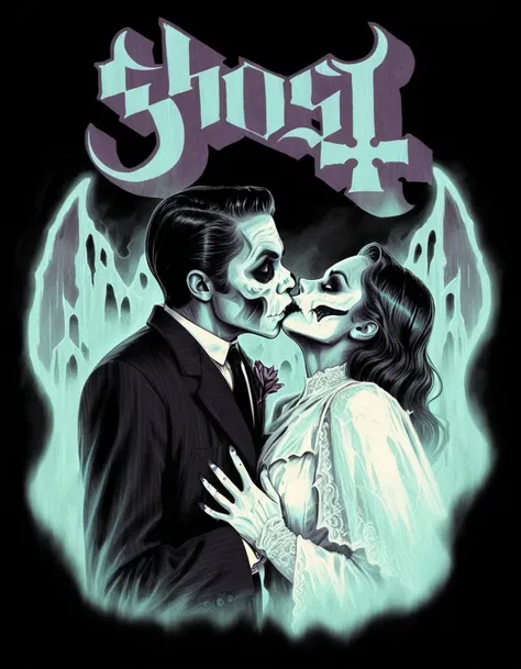 Ghost (the band) T-Shirt Artstyle SDXL